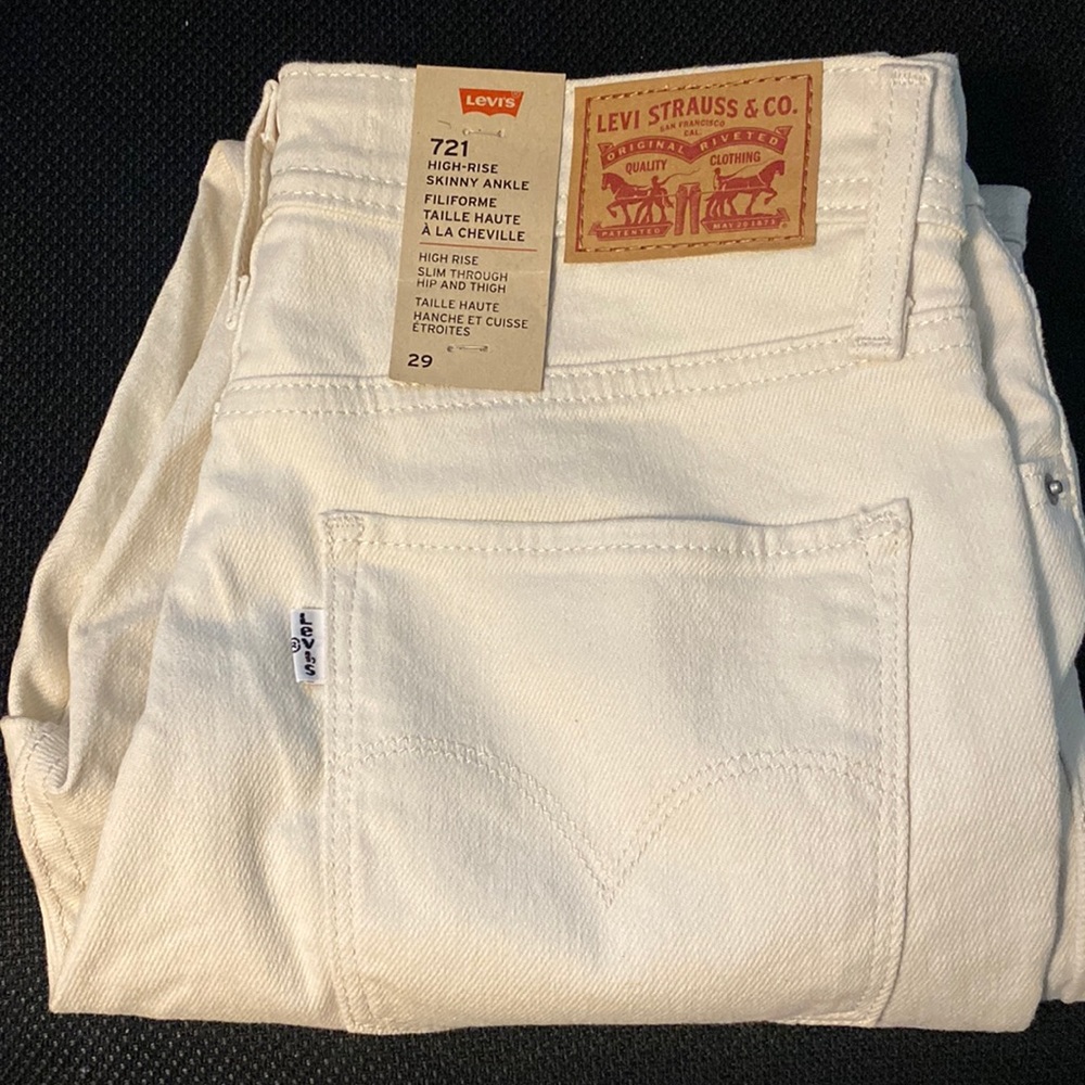New LEVI 721 SKINNY UTILITY ANKLE JEAN Size 29 ⭐️⭐️⭐️⭐️ - Picture 2 of 13